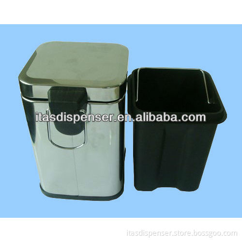 S/s rubbish bin with pedal